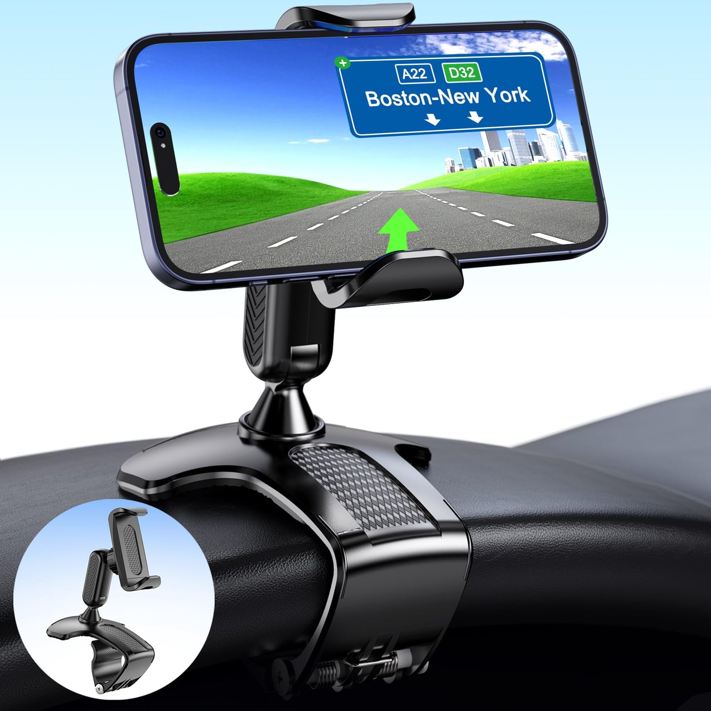 SOPORTE PARA CARRO 360 + LINTERNA GRATIS