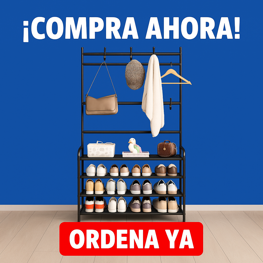 Organizador perchero 2 en 1