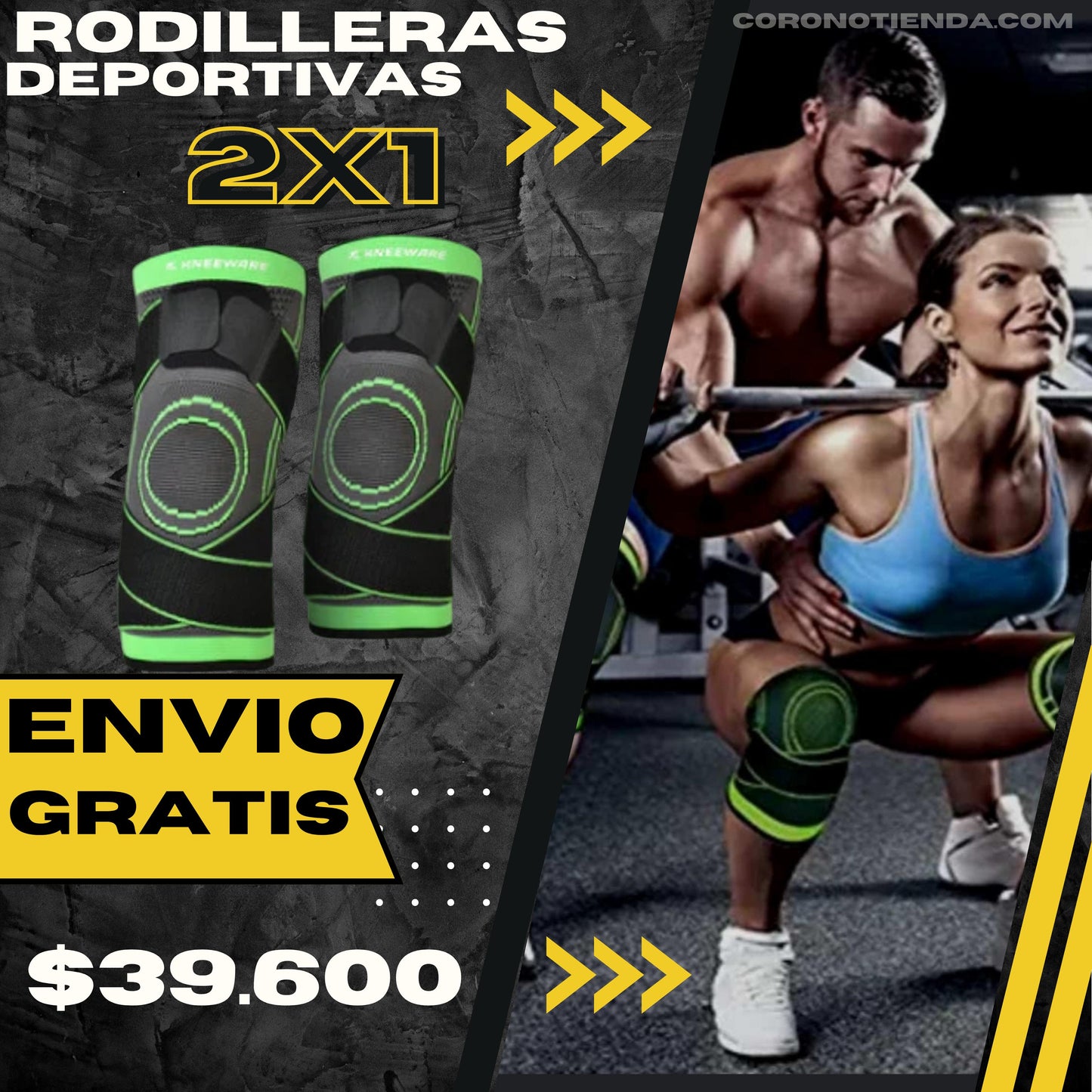 2X1 RODILLERAS DEPORTIVAS ORTOPEDICAS