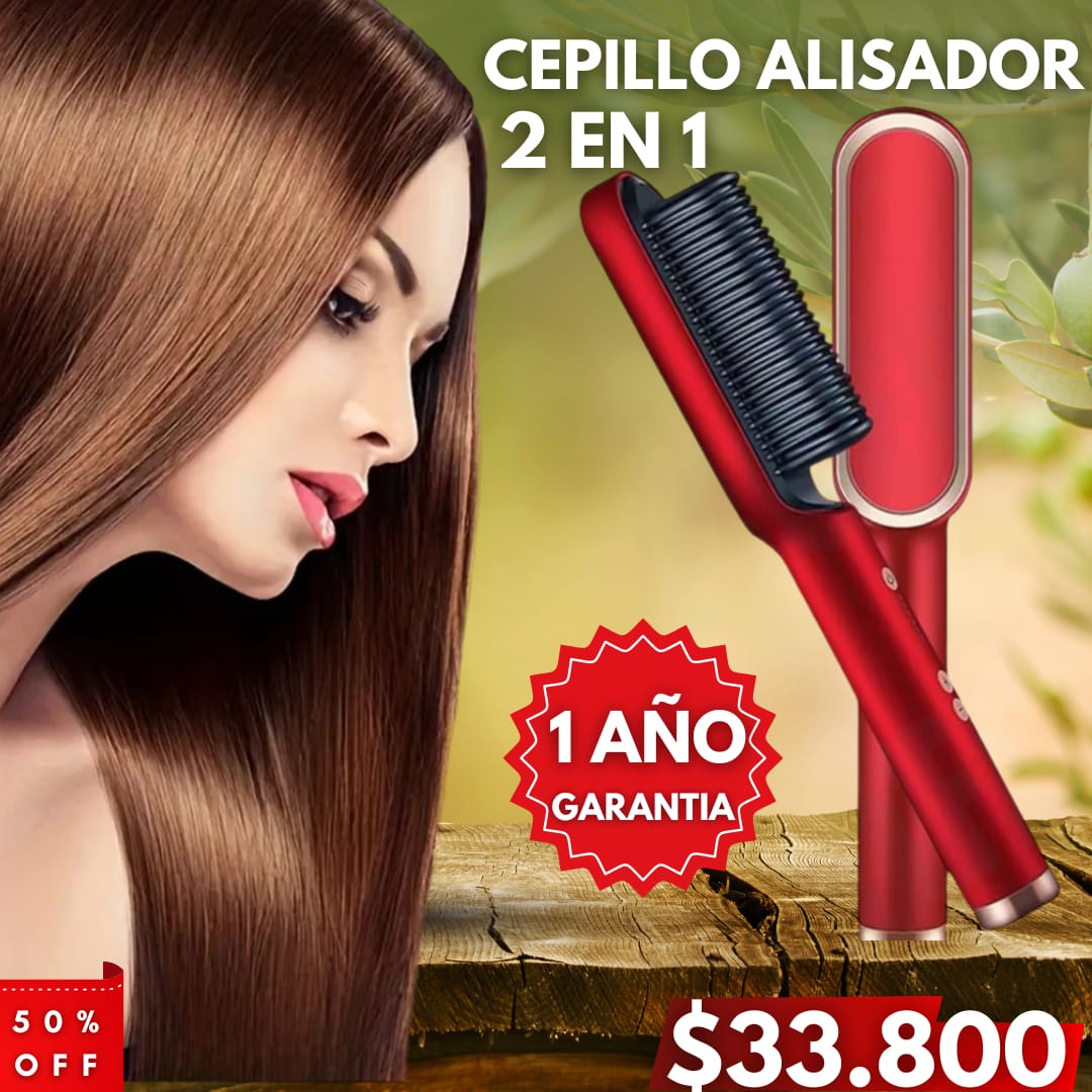 Cepillo alisador 2 en 1