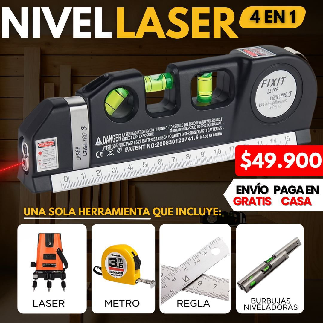 Nivel laser 4 en 1
