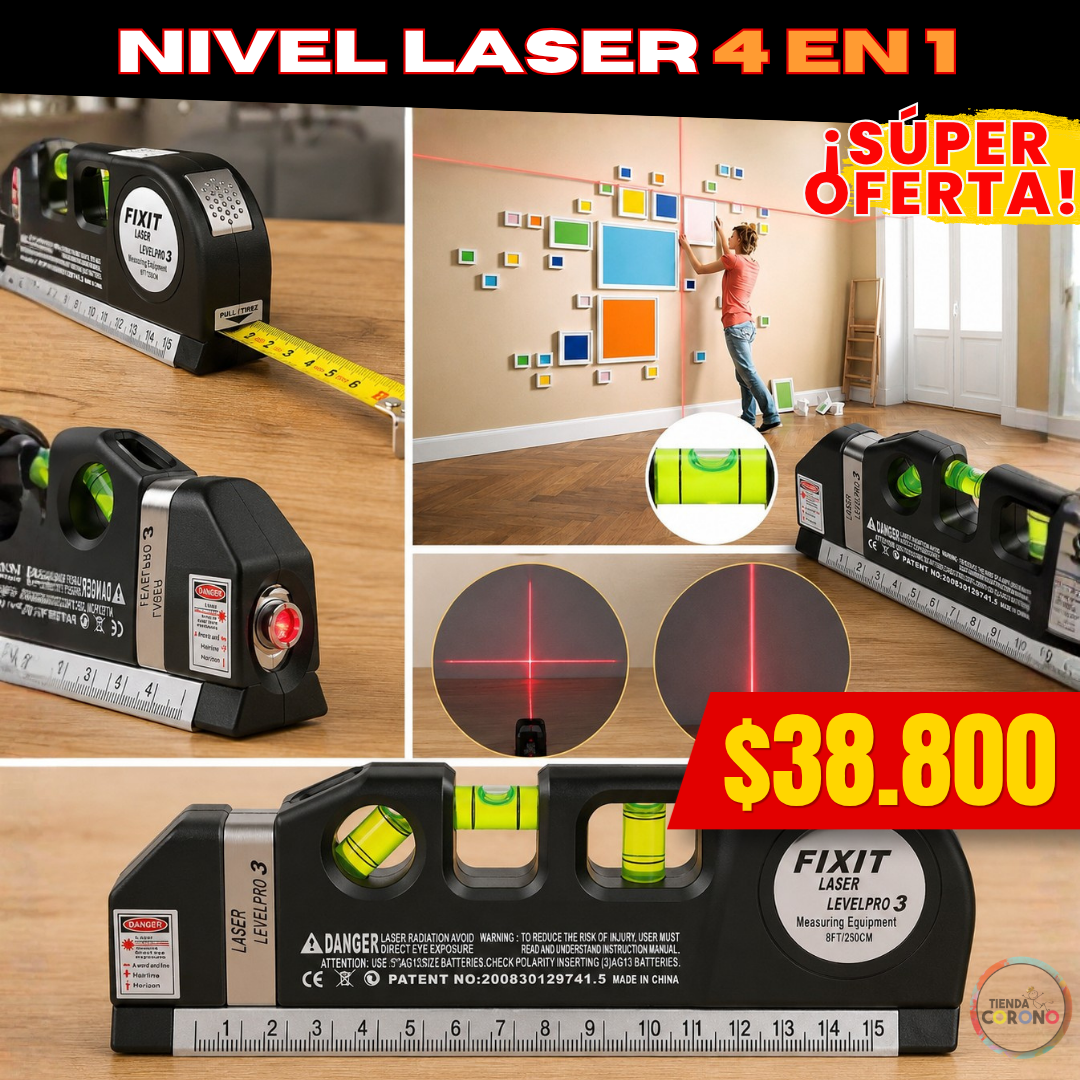 Nivel laser 4 en 1