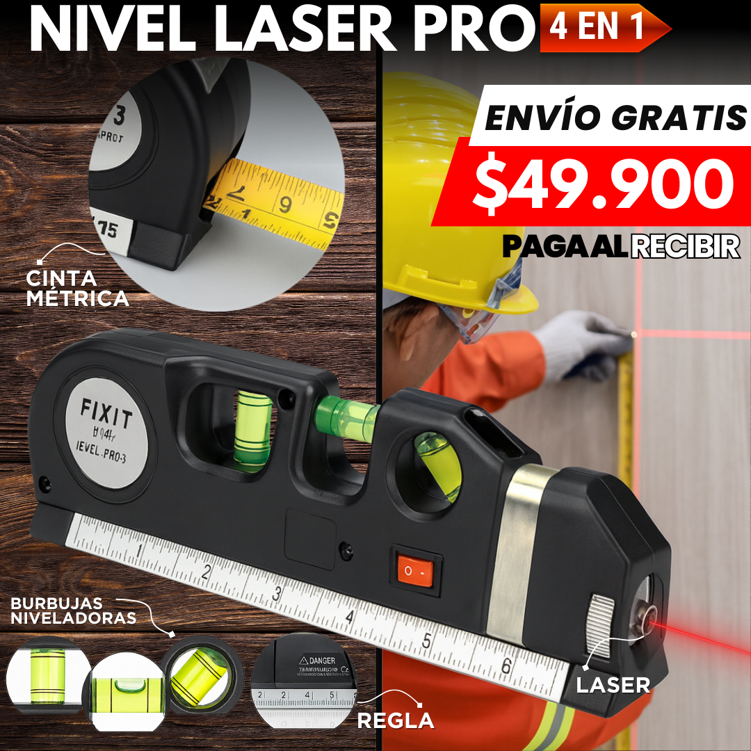 Nivel laser 4 en 1
