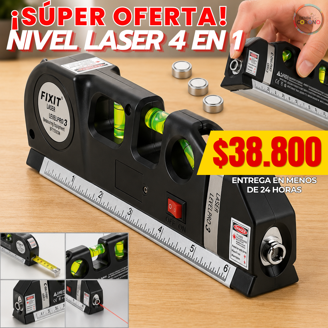 Nivel laser 4 en 1