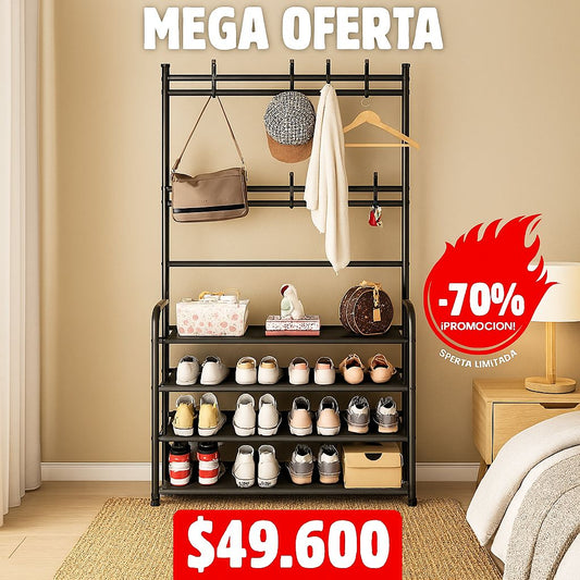 Organizador perchero 2 en 1