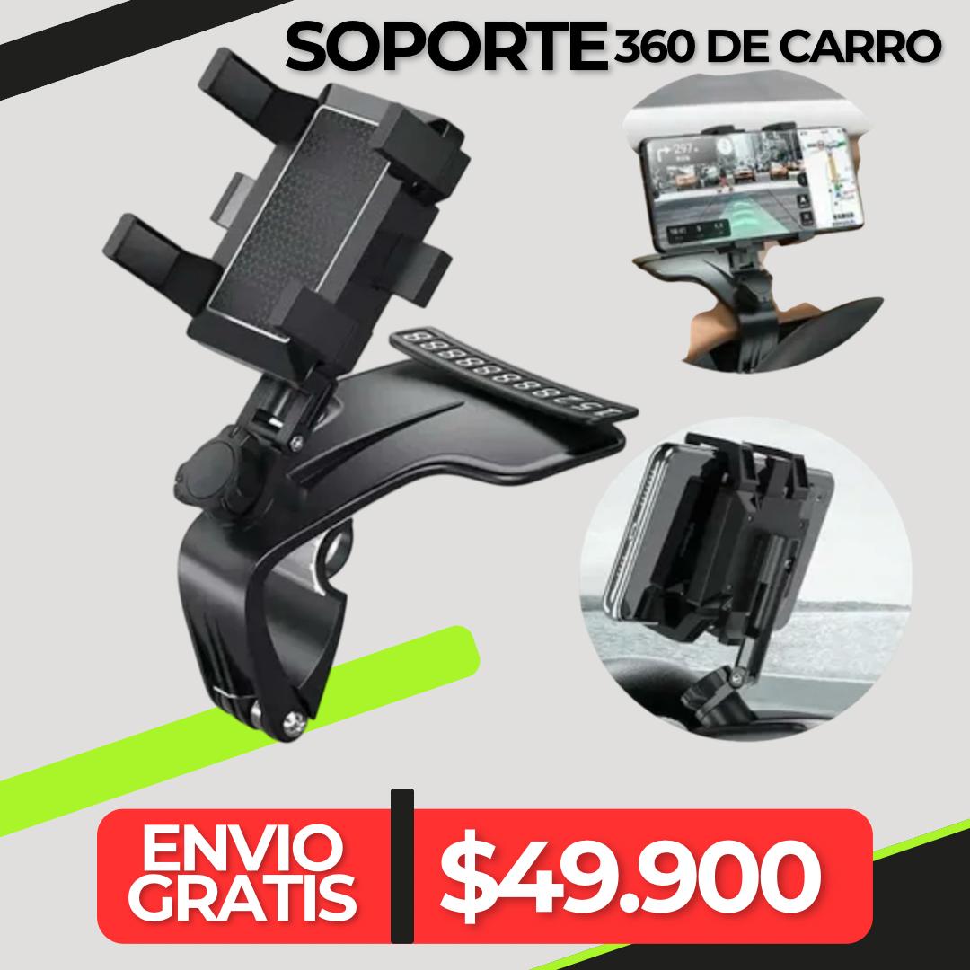 SOPORTE PARA CARRO 360 + LINTERNA GRATIS
