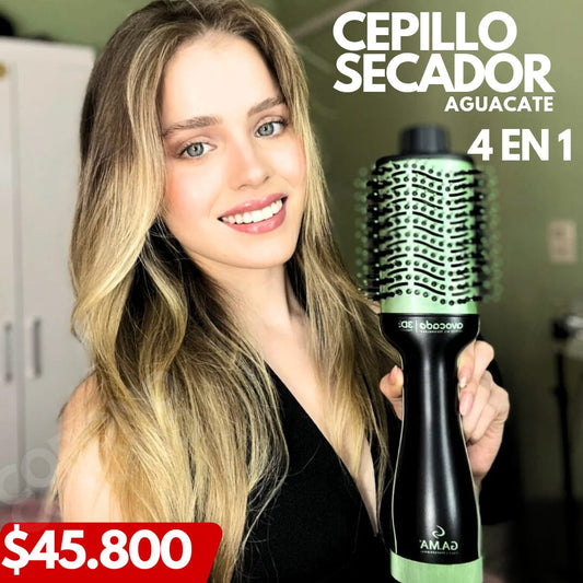 CEPILLO SECADOR 4 EN 1  DE AGUACATE