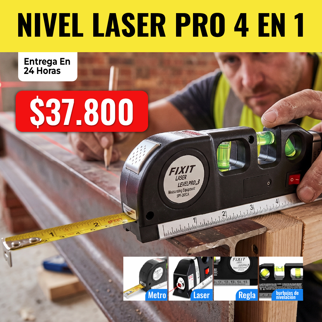 Nivel laser 4 en 1